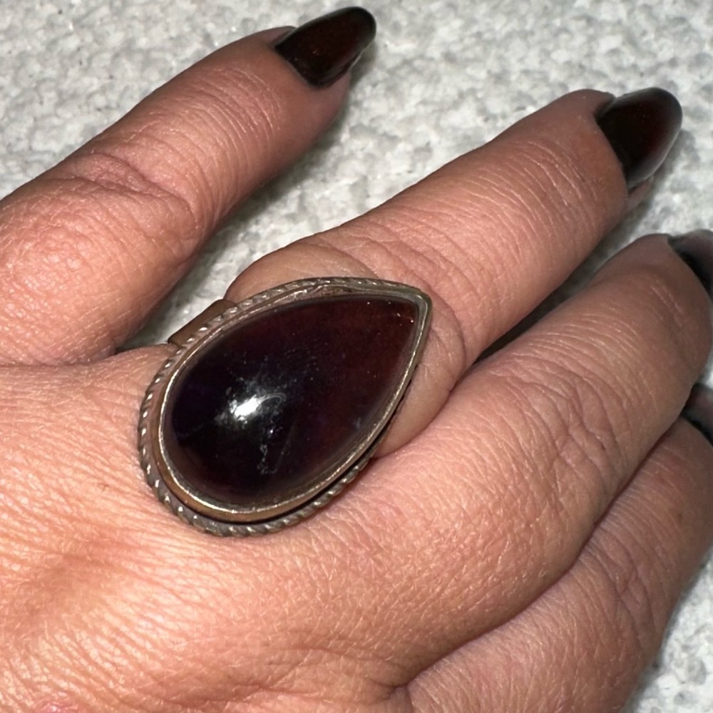NEW HANDMADE TIBETAN CARNELIAN AGATE RING